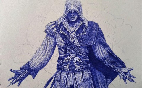 刺客信条的刺客怎么画