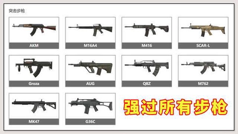 绝地求生里面有什么枪